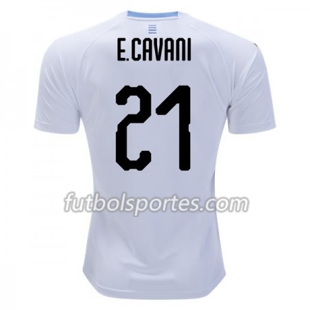 Camisetas Uruguay E.Cavani 21 Segunda Equipacion Mundial 2018